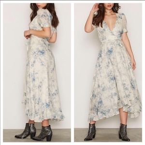 Denim & Supply gauzy maxi wrap dress